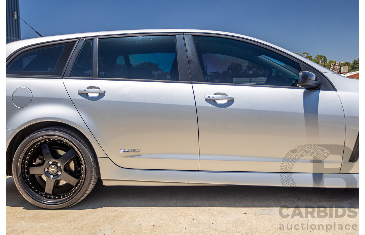 8/2016 Holden Commodore SV6 Black Edition VFII MY16 4D Sportwagon Nitrate Silver V6 3.6L