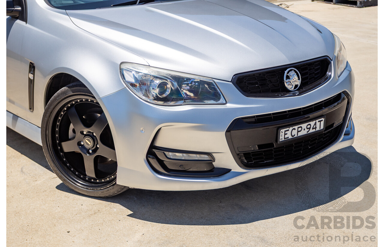 8/2016 Holden Commodore SV6 Black Edition VFII MY16 4D Sportwagon Nitrate Silver V6 3.6L
