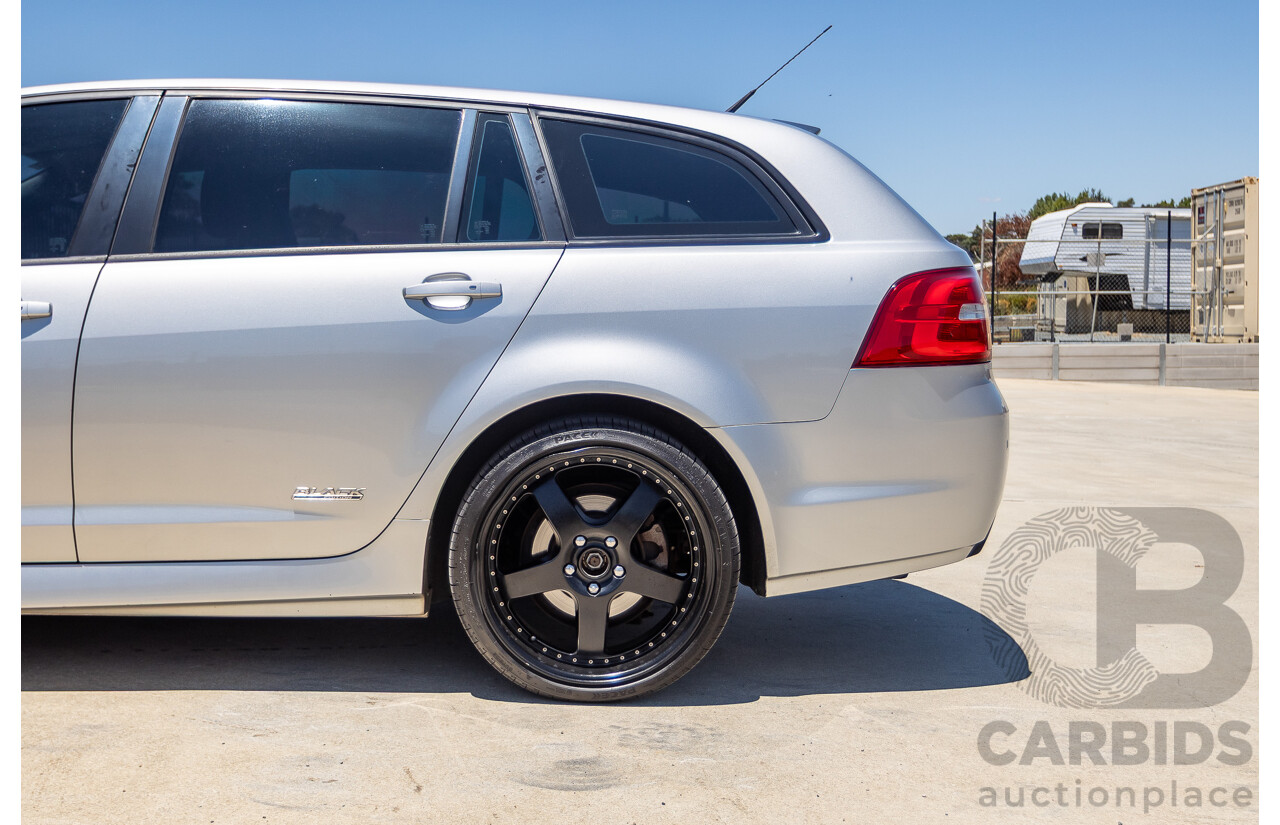 8/2016 Holden Commodore SV6 Black Edition VFII MY16 4D Sportwagon Nitrate Silver V6 3.6L