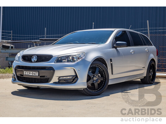 8/2016 Holden Commodore SV6 Black Edition VFII MY16 4D Sportwagon Nitrate Silver V6 3.6L