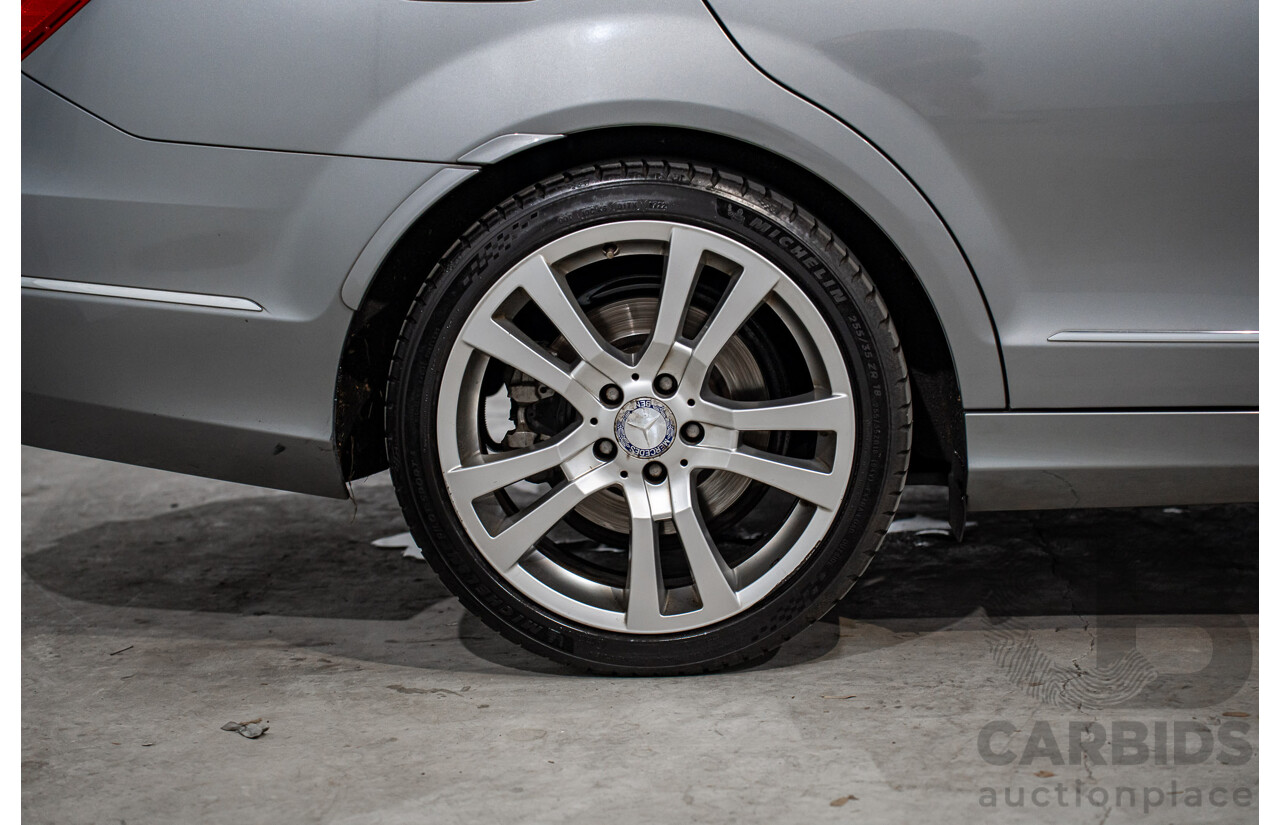 6/2012 Mercedes-Benz C250 Avantgarde BE W204 MY11 4d Sedan Palladium Silver Metallic Turbo 1.8L