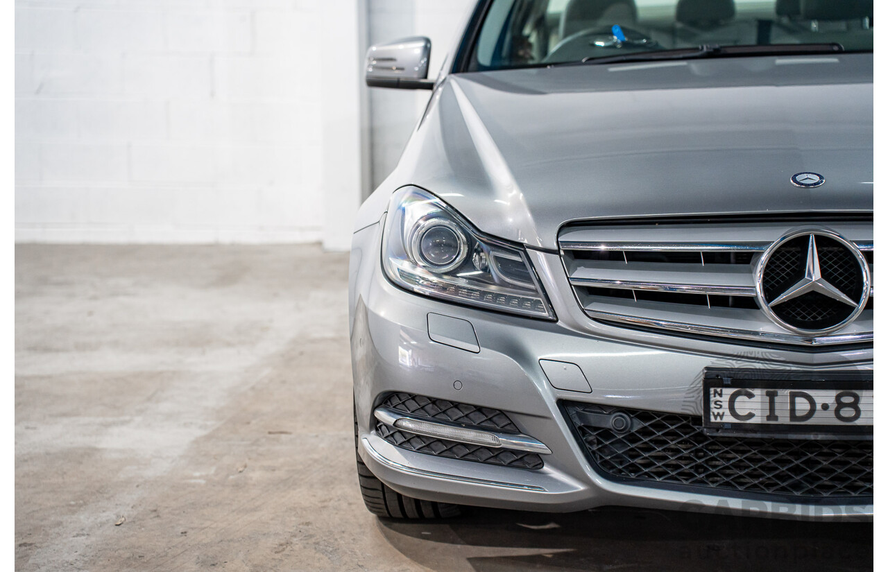 6/2012 Mercedes-Benz C250 Avantgarde BE W204 MY11 4d Sedan Palladium Silver Metallic Turbo 1.8L