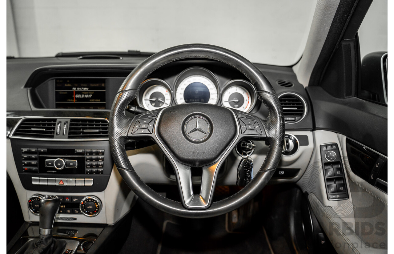 6/2012 Mercedes-Benz C250 Avantgarde BE W204 MY11 4d Sedan Palladium Silver Metallic Turbo 1.8L