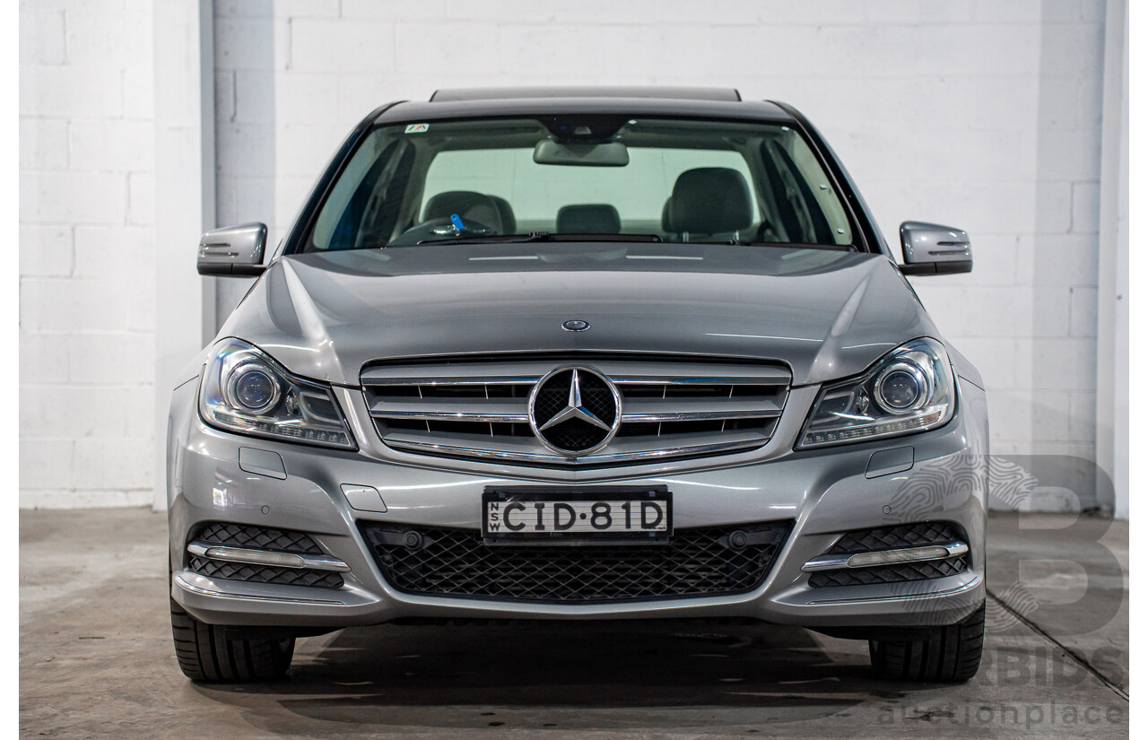 6/2012 Mercedes-Benz C250 Avantgarde BE W204 MY11 4d Sedan Palladium Silver Metallic Turbo 1.8L