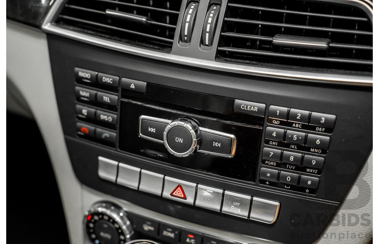 6/2012 Mercedes-Benz C250 Avantgarde BE W204 MY11 4d Sedan Palladium Silver Metallic Turbo 1.8L