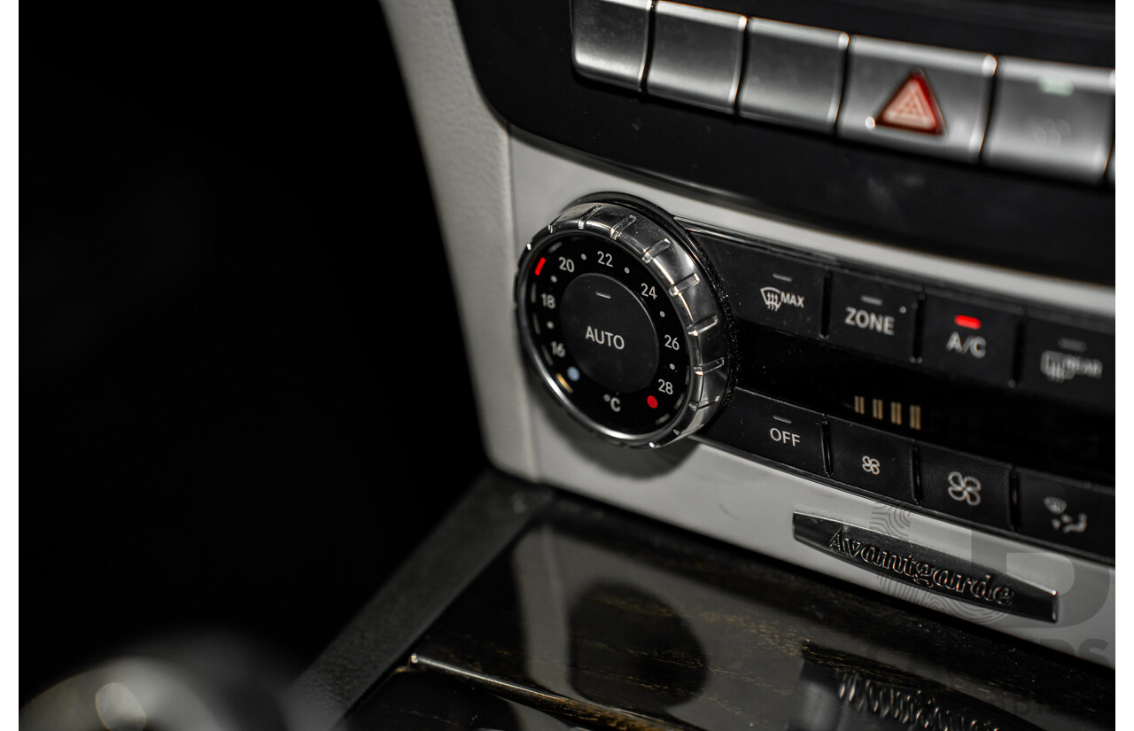 6/2012 Mercedes-Benz C250 Avantgarde BE W204 MY11 4d Sedan Palladium Silver Metallic Turbo 1.8L