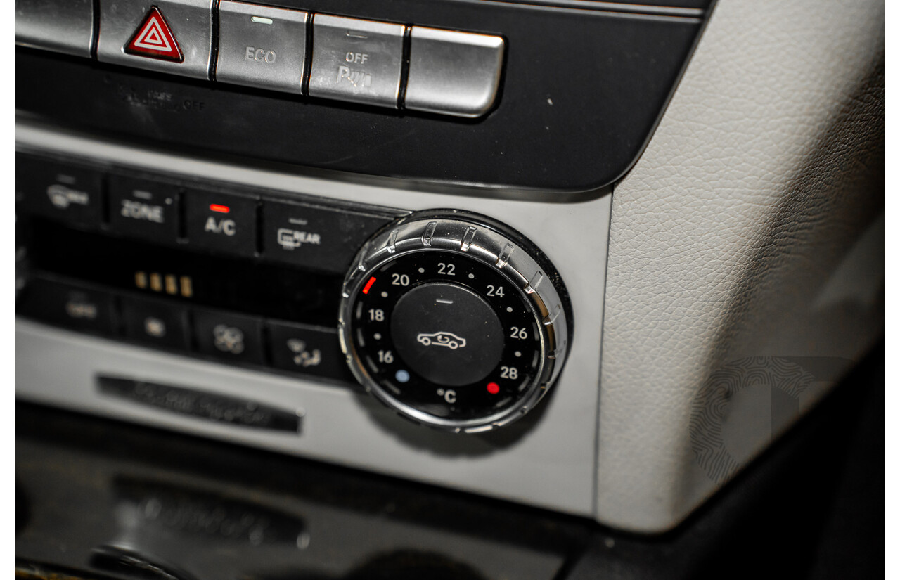 6/2012 Mercedes-Benz C250 Avantgarde BE W204 MY11 4d Sedan Palladium Silver Metallic Turbo 1.8L