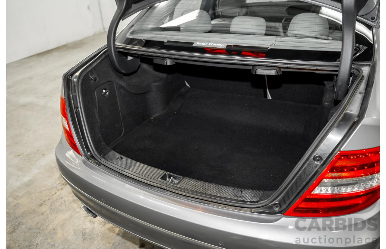 6/2012 Mercedes-Benz C250 Avantgarde BE W204 MY11 4d Sedan Palladium Silver Metallic Turbo 1.8L