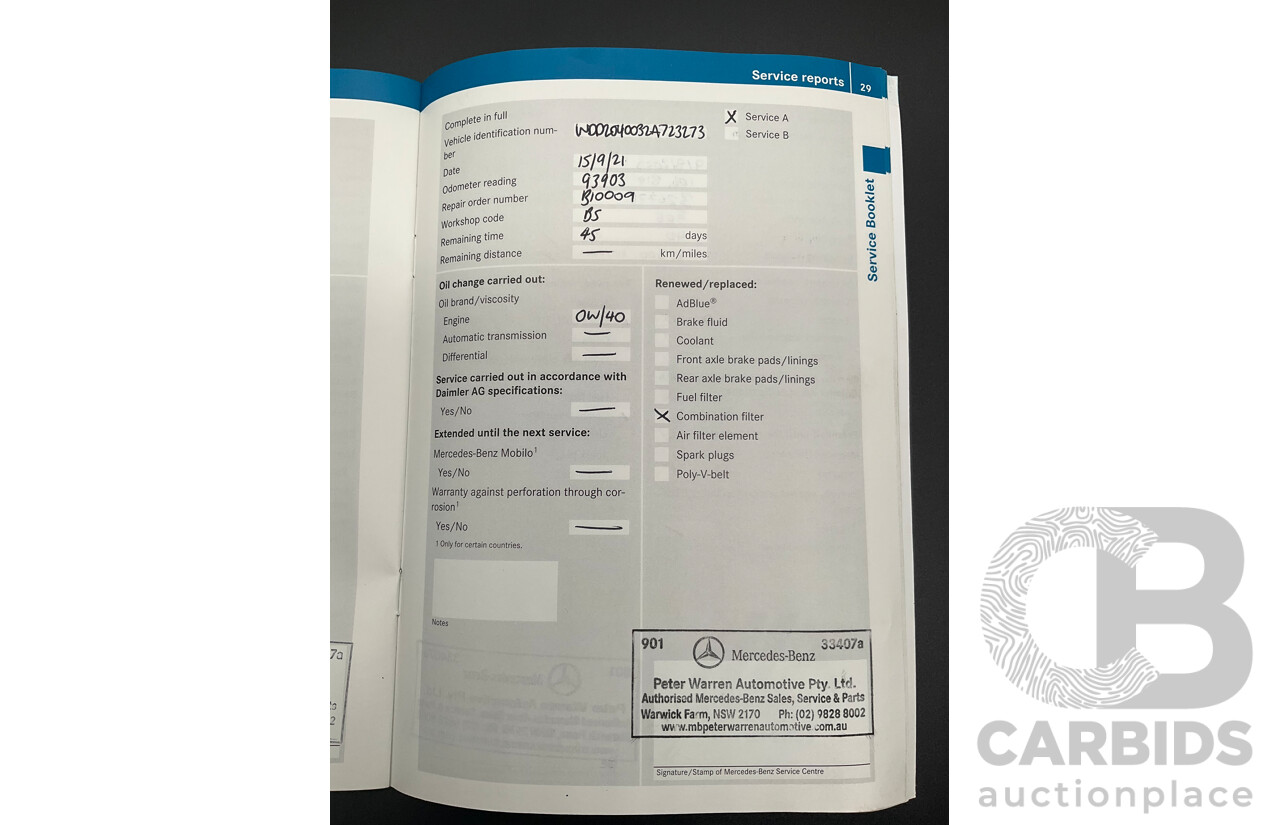 6/2012 Mercedes-Benz C250 Avantgarde BE W204 MY11 4d Sedan Palladium Silver Metallic Turbo 1.8L