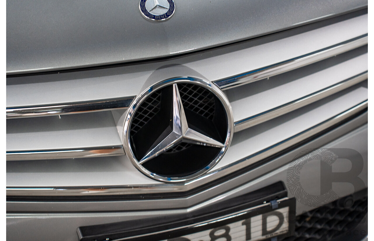 6/2012 Mercedes-Benz C250 Avantgarde BE W204 MY11 4d Sedan Palladium Silver Metallic Turbo 1.8L