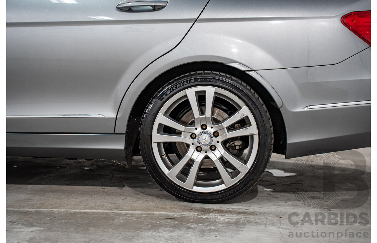 6/2012 Mercedes-Benz C250 Avantgarde BE W204 MY11 4d Sedan Palladium Silver Metallic Turbo 1.8L
