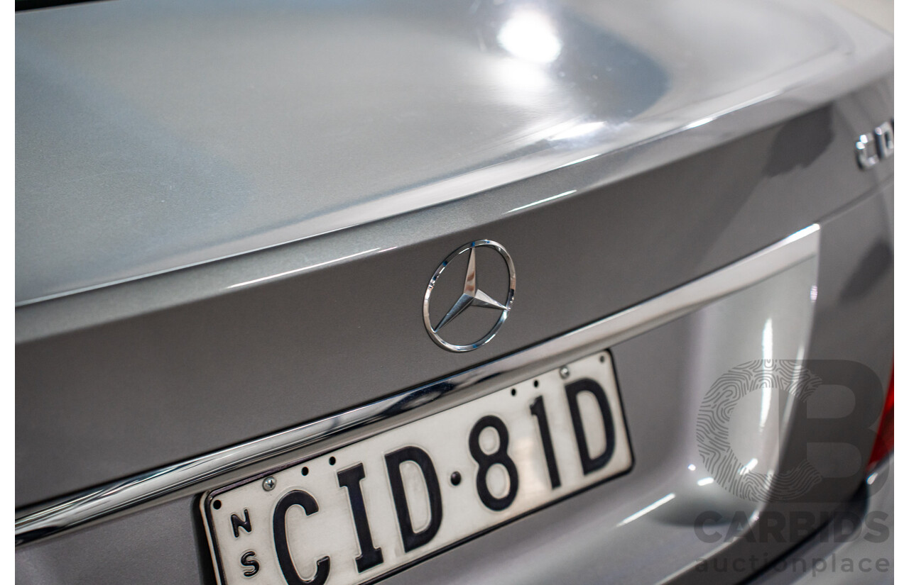 6/2012 Mercedes-Benz C250 Avantgarde BE W204 MY11 4d Sedan Palladium Silver Metallic Turbo 1.8L