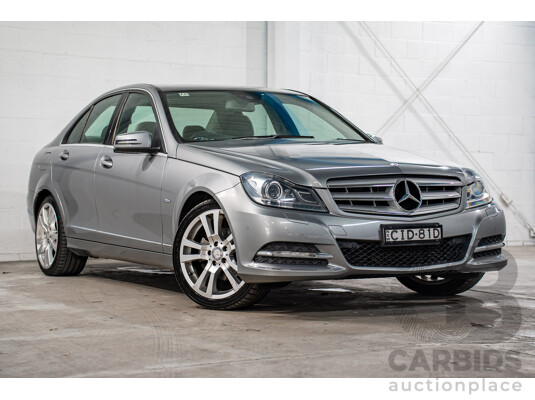 6/2012 Mercedes-Benz C250 Avantgarde BE W204 MY11 4d Sedan Palladium Silver Metallic Turbo 1.8L