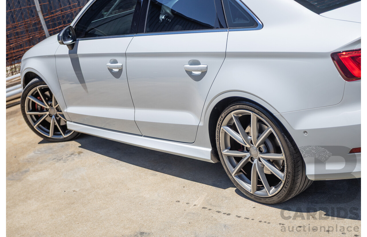 1/2016 Audi S3 2.0 TFSI Quattro (AWD) 8V MY15 4D Sedan Glacier White Turbo 2.0L