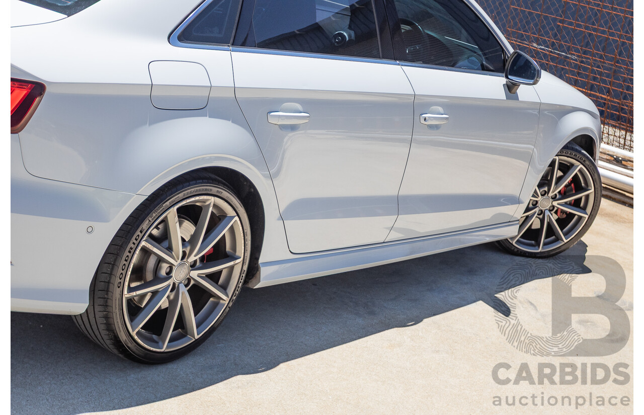 1/2016 Audi S3 2.0 TFSI Quattro (AWD) 8V MY15 4D Sedan Glacier White Turbo 2.0L