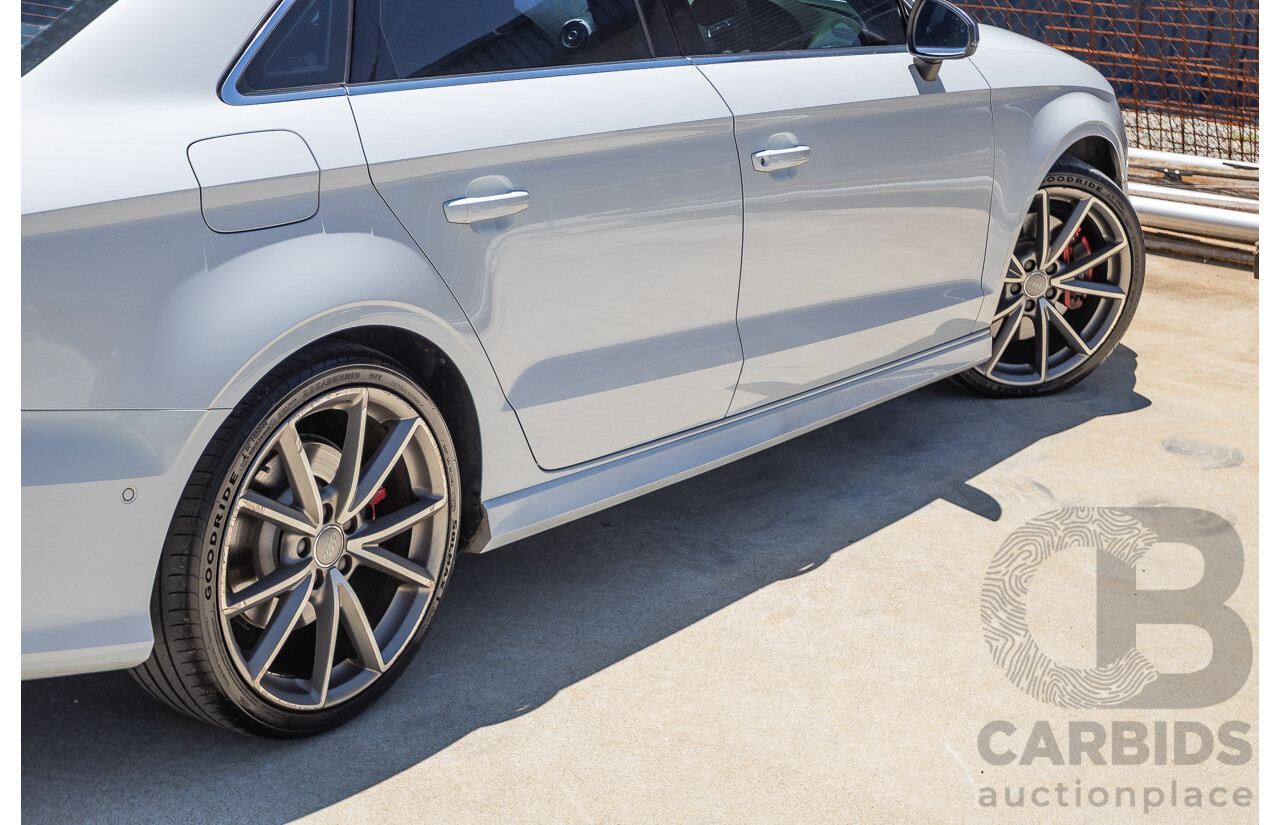 1/2016 Audi S3 2.0 TFSI Quattro (AWD) 8V MY15 4D Sedan Glacier White Turbo 2.0L