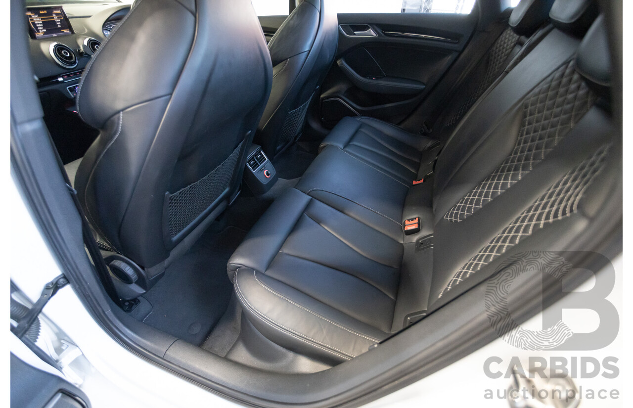 1/2016 Audi S3 2.0 TFSI Quattro (AWD) 8V MY15 4D Sedan Glacier White Turbo 2.0L