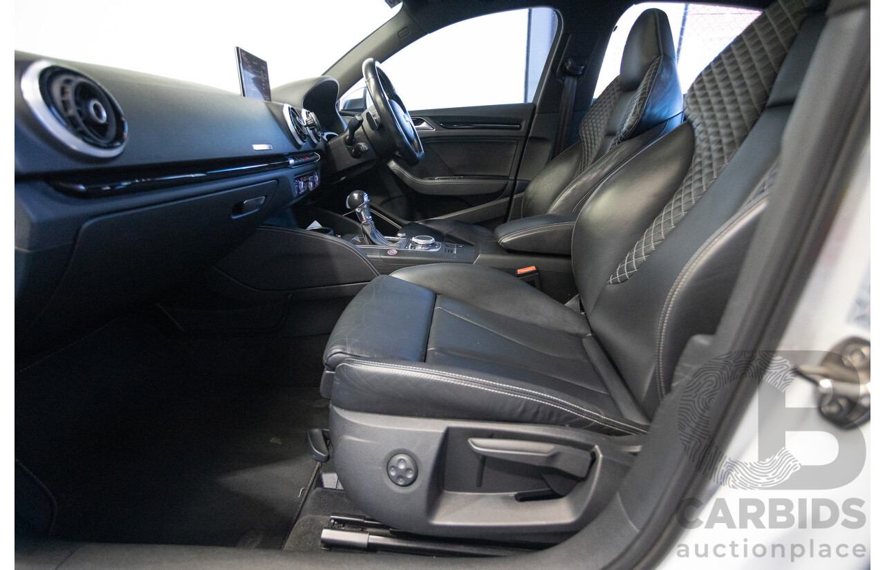 1/2016 Audi S3 2.0 TFSI Quattro (AWD) 8V MY15 4D Sedan Glacier White Turbo 2.0L