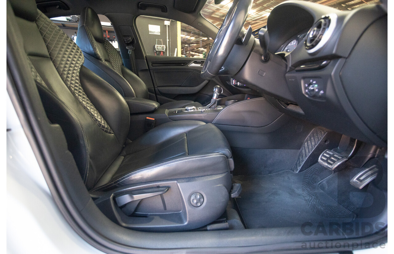 1/2016 Audi S3 2.0 TFSI Quattro (AWD) 8V MY15 4D Sedan Glacier White Turbo 2.0L