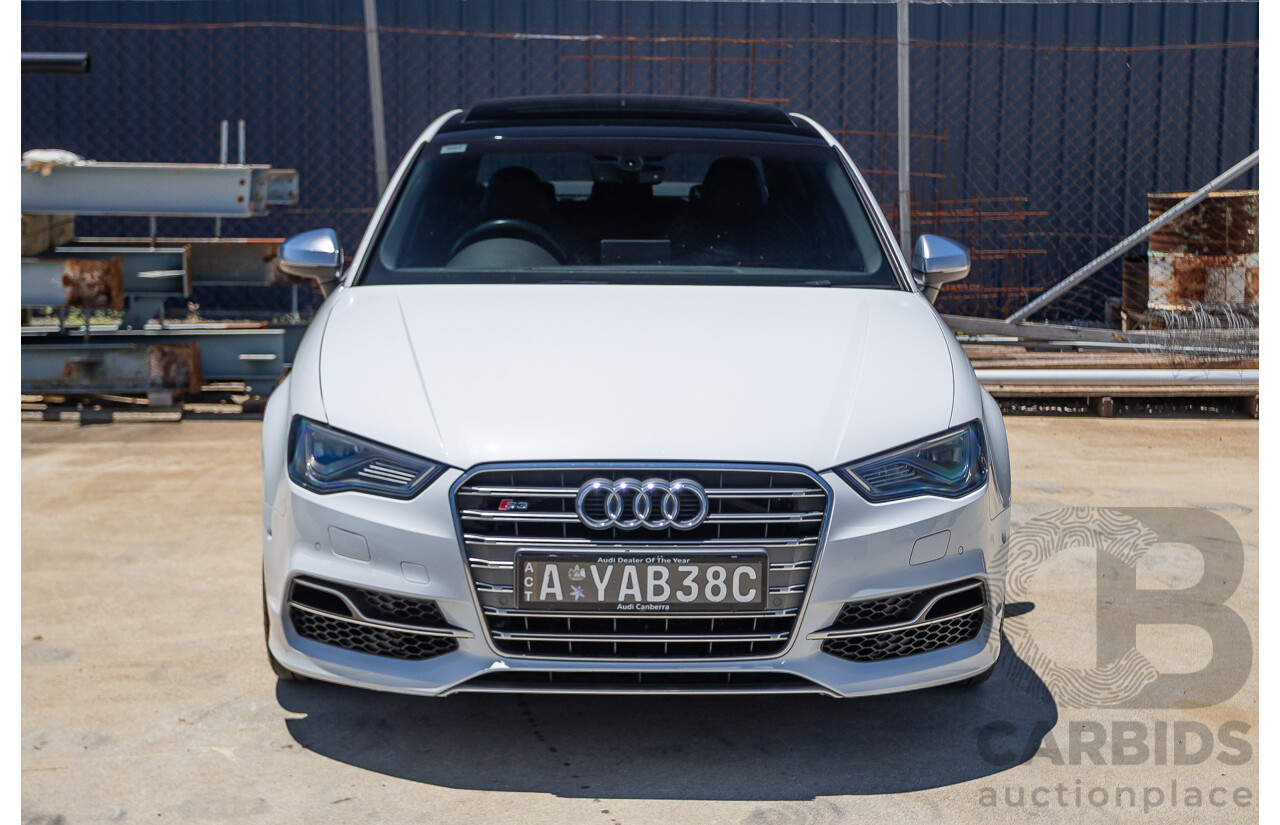 1/2016 Audi S3 2.0 TFSI Quattro (AWD) 8V MY15 4D Sedan Glacier White Turbo 2.0L