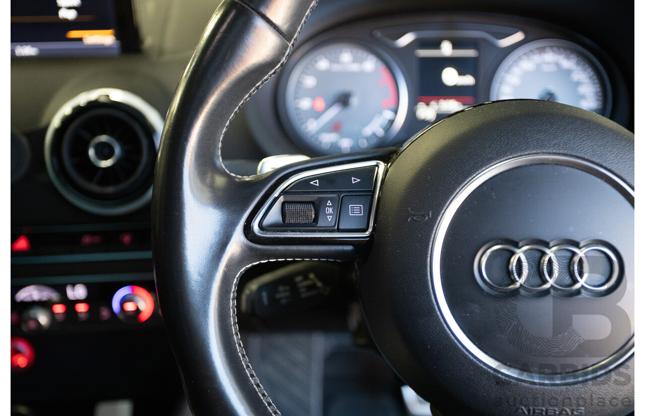 1/2016 Audi S3 2.0 TFSI Quattro (AWD) 8V MY15 4D Sedan Glacier White Turbo 2.0L