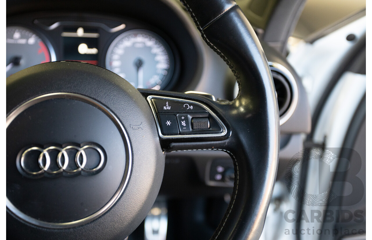 1/2016 Audi S3 2.0 TFSI Quattro (AWD) 8V MY15 4D Sedan Glacier White Turbo 2.0L