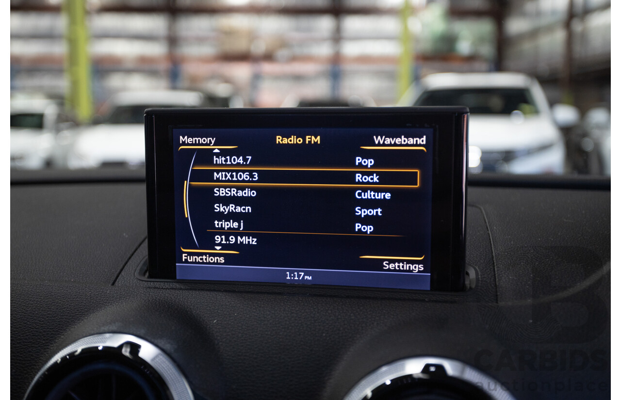 1/2016 Audi S3 2.0 TFSI Quattro (AWD) 8V MY15 4D Sedan Glacier White Turbo 2.0L