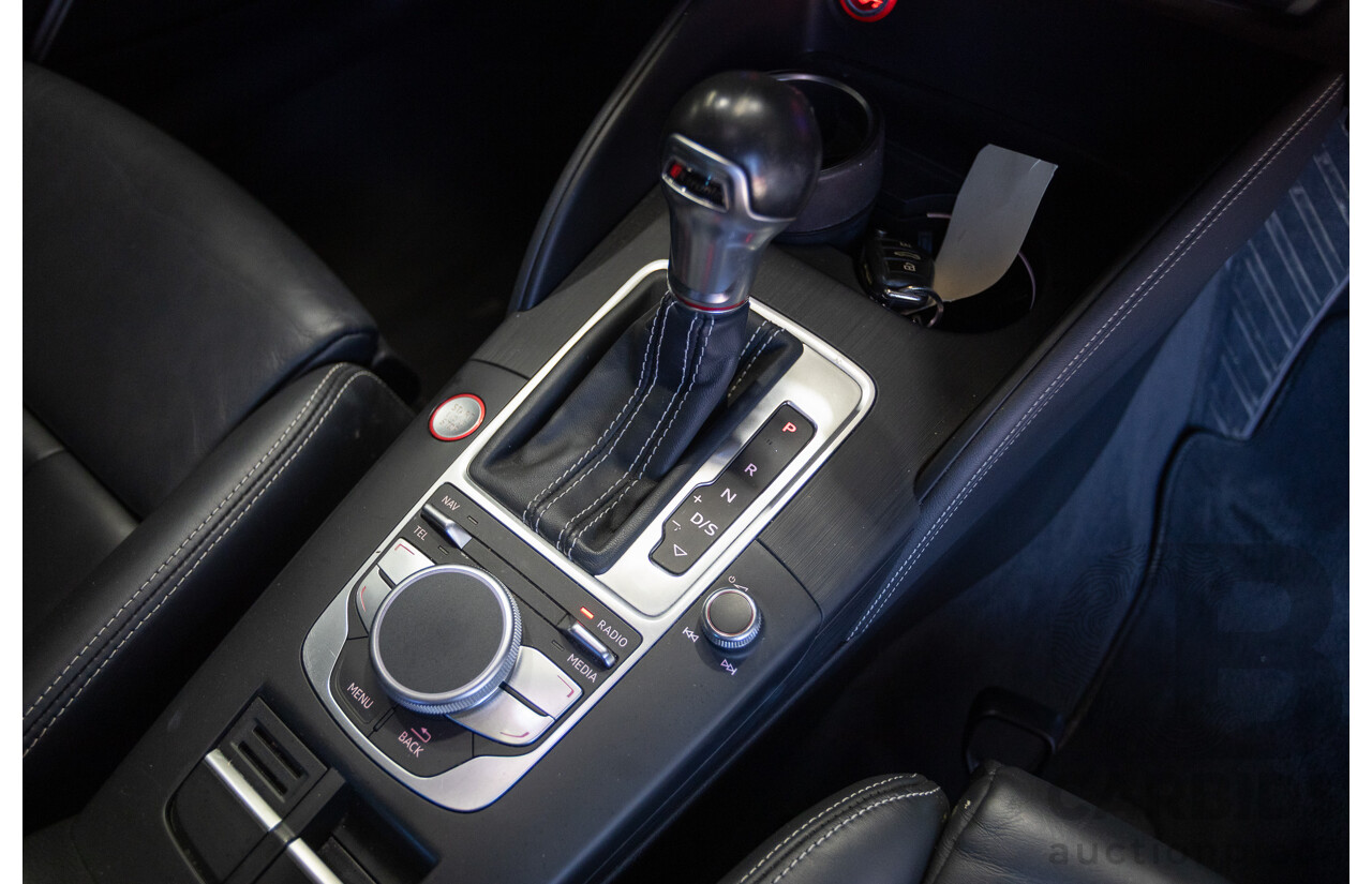 1/2016 Audi S3 2.0 TFSI Quattro (AWD) 8V MY15 4D Sedan Glacier White Turbo 2.0L