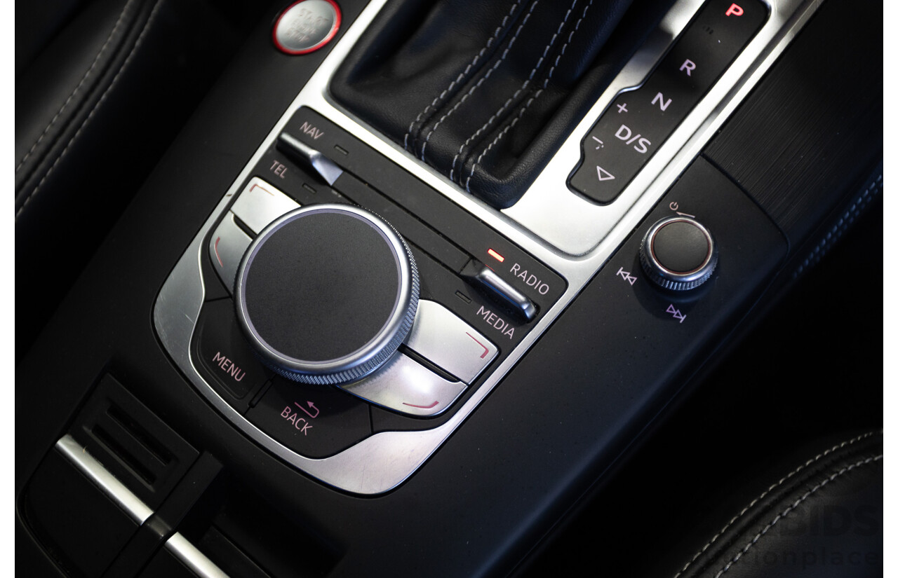 1/2016 Audi S3 2.0 TFSI Quattro (AWD) 8V MY15 4D Sedan Glacier White Turbo 2.0L