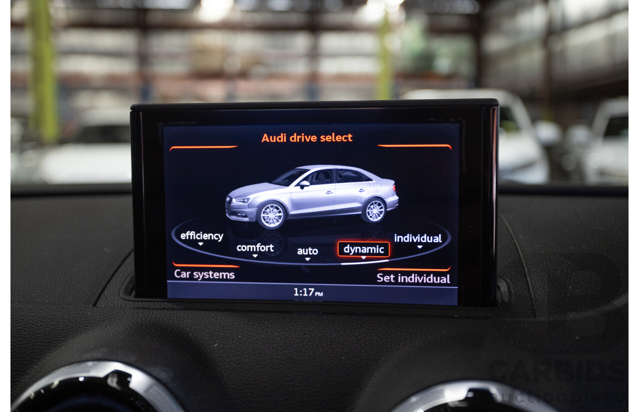 1/2016 Audi S3 2.0 TFSI Quattro (AWD) 8V MY15 4D Sedan Glacier White Turbo 2.0L