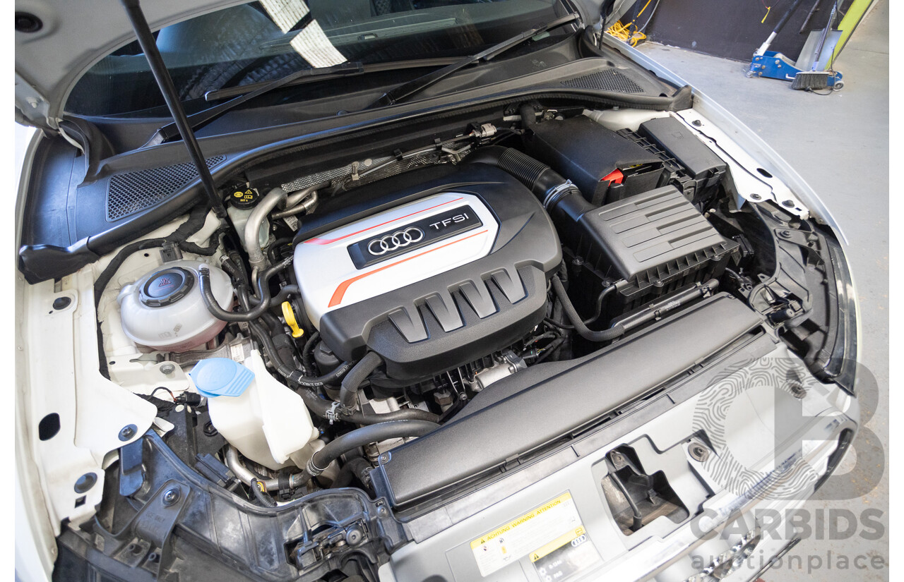 1/2016 Audi S3 2.0 TFSI Quattro (AWD) 8V MY15 4D Sedan Glacier White Turbo 2.0L