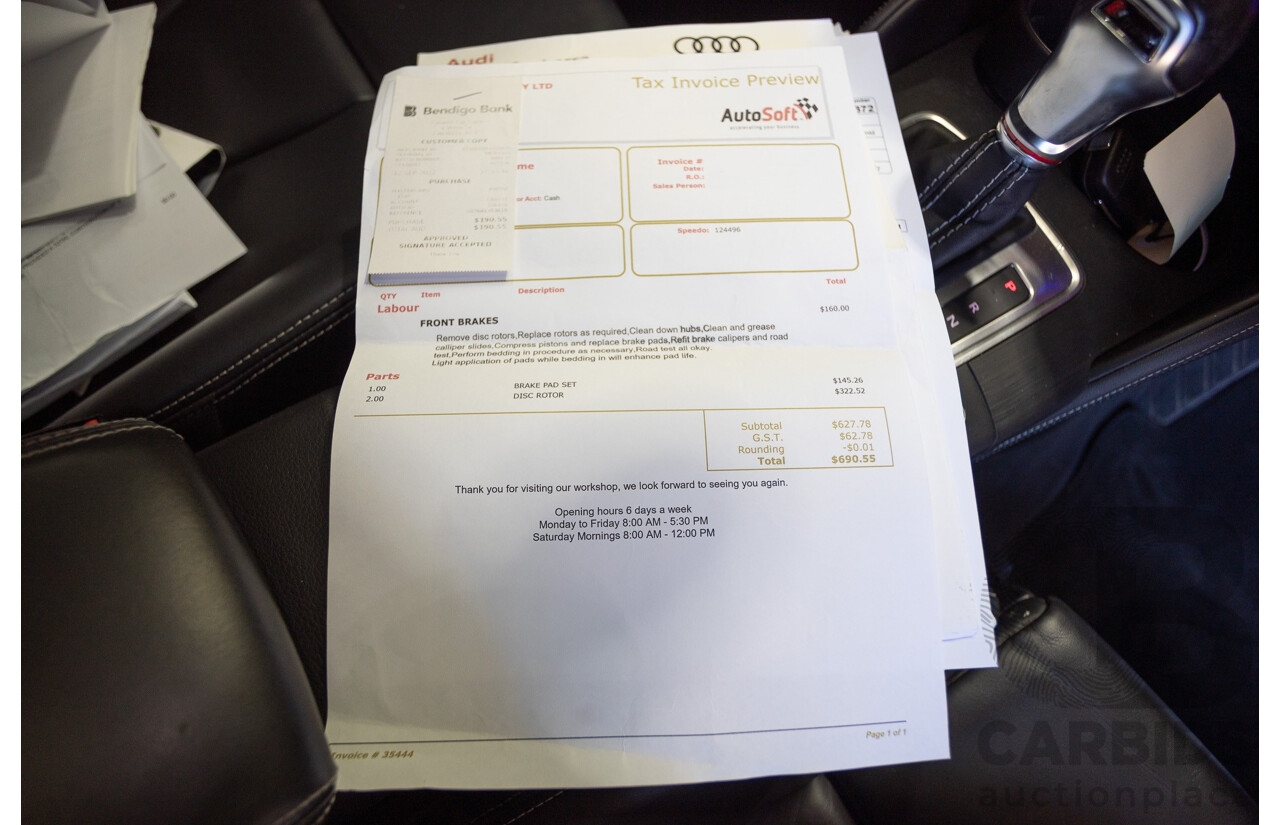 1/2016 Audi S3 2.0 TFSI Quattro (AWD) 8V MY15 4D Sedan Glacier White Turbo 2.0L