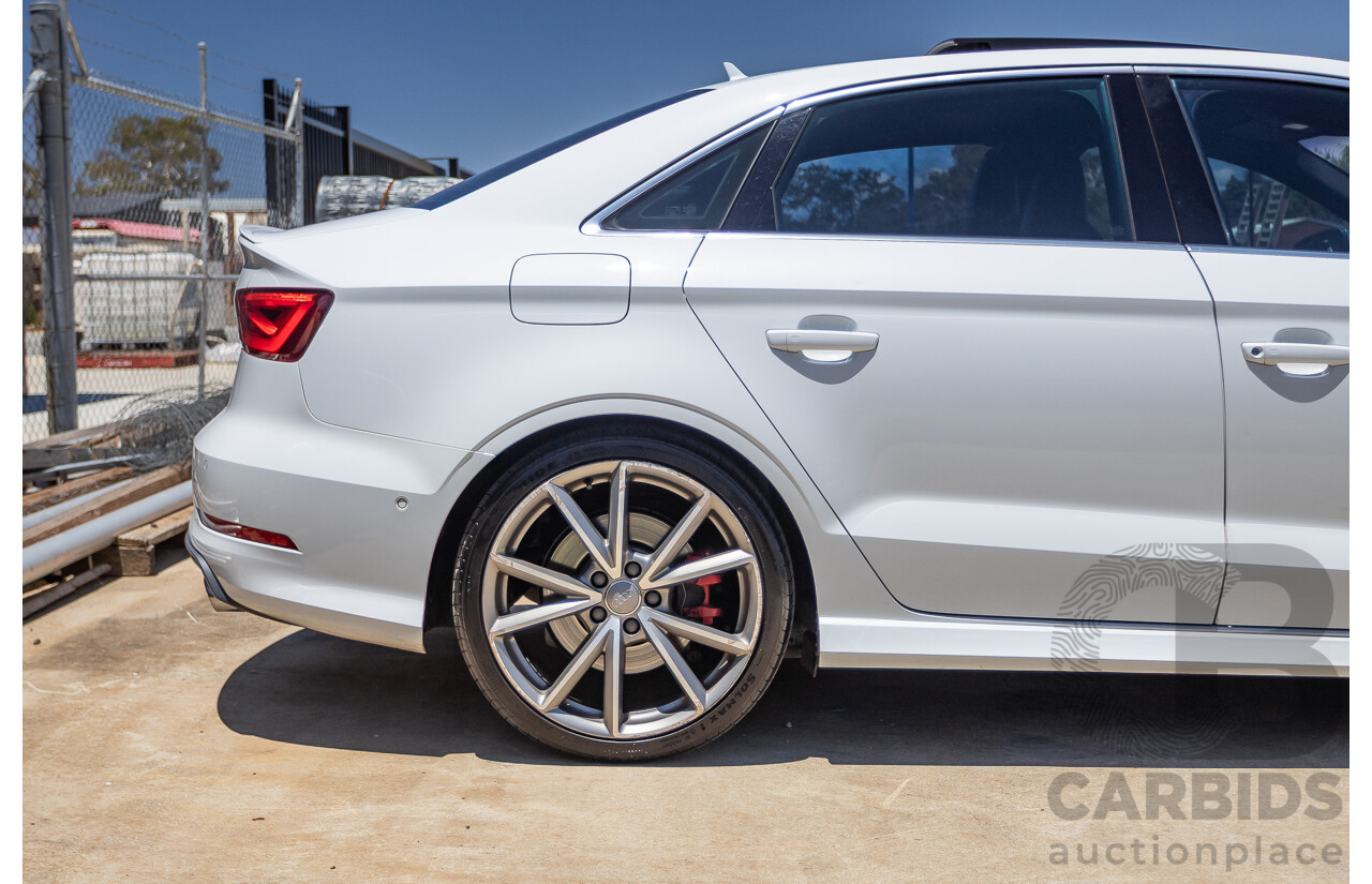 1/2016 Audi S3 2.0 TFSI Quattro (AWD) 8V MY15 4D Sedan Glacier White Turbo 2.0L