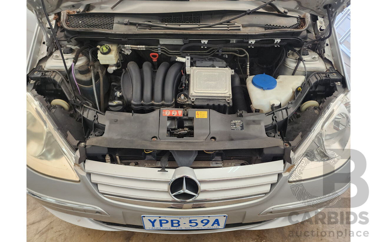 11/2007 Mercedes-Benz A200 Elegance W169 5d Hatchback Silver 2.0L