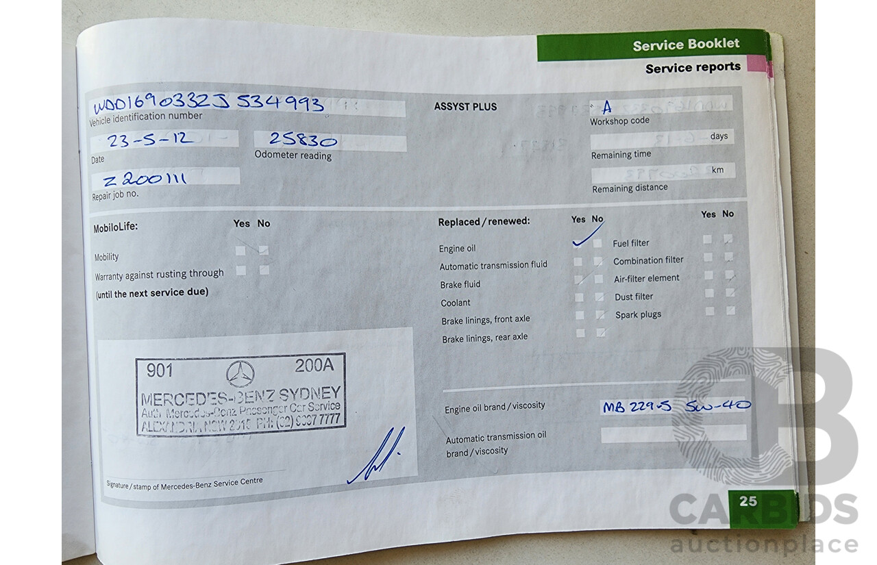 11/2007 Mercedes-Benz A200 Elegance W169 5d Hatchback Silver 2.0L