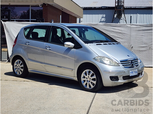 11/2007 Mercedes-Benz A200 Elegance W169 5d Hatchback Silver 2.0L