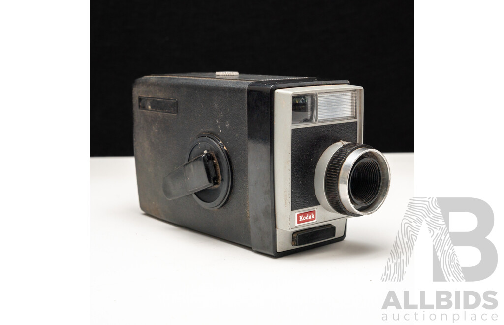 Vintage Kodak 8mm Movie Camera with Early Sanyp Microphone