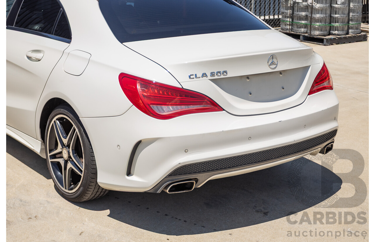 10/2014 Mercedes-Benz CLA200 117 4D Coupe Calcite White Turbo 1.6L