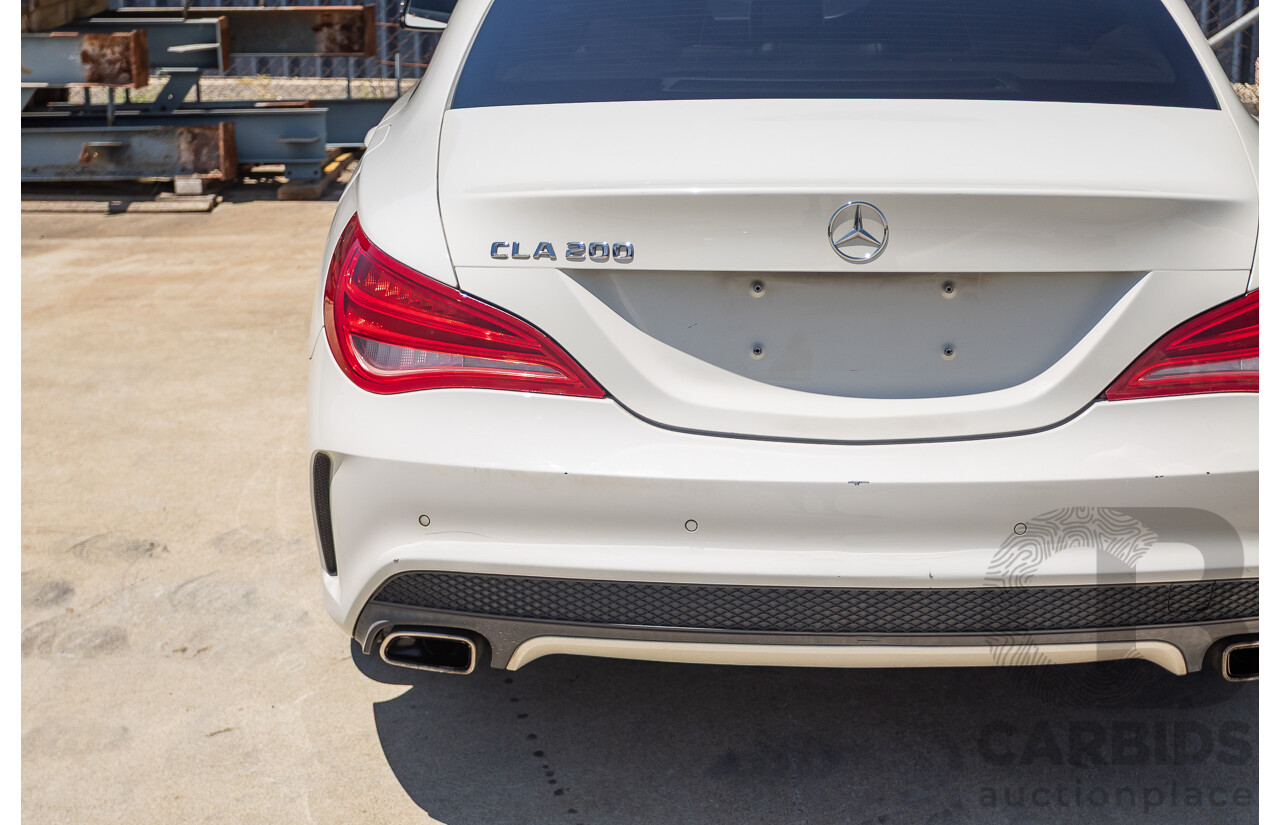 10/2014 Mercedes-Benz CLA200 117 4D Coupe Calcite White Turbo 1.6L