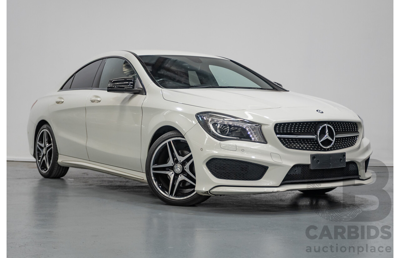 10/2014 Mercedes-Benz CLA200 117 4D Coupe Calcite White Turbo 1.6L