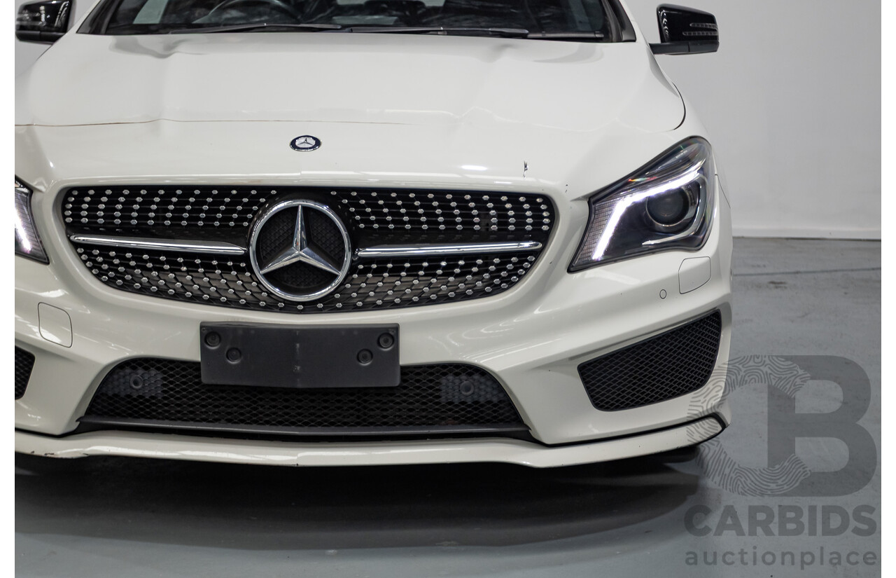 10/2014 Mercedes-Benz CLA200 117 4D Coupe Calcite White Turbo 1.6L