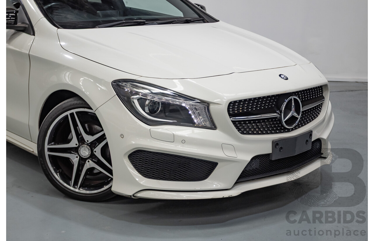 10/2014 Mercedes-Benz CLA200 117 4D Coupe Calcite White Turbo 1.6L