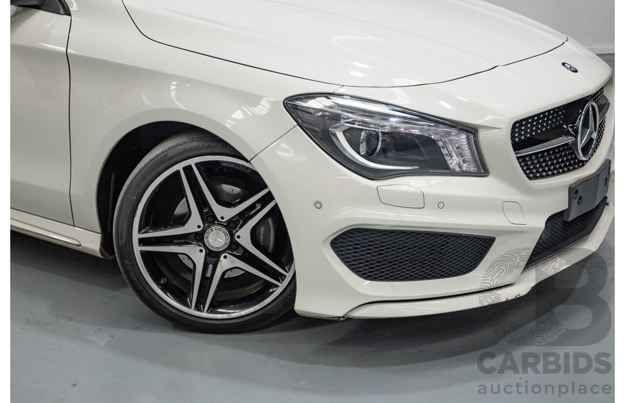 10/2014 Mercedes-Benz CLA200 117 4D Coupe Calcite White Turbo 1.6L