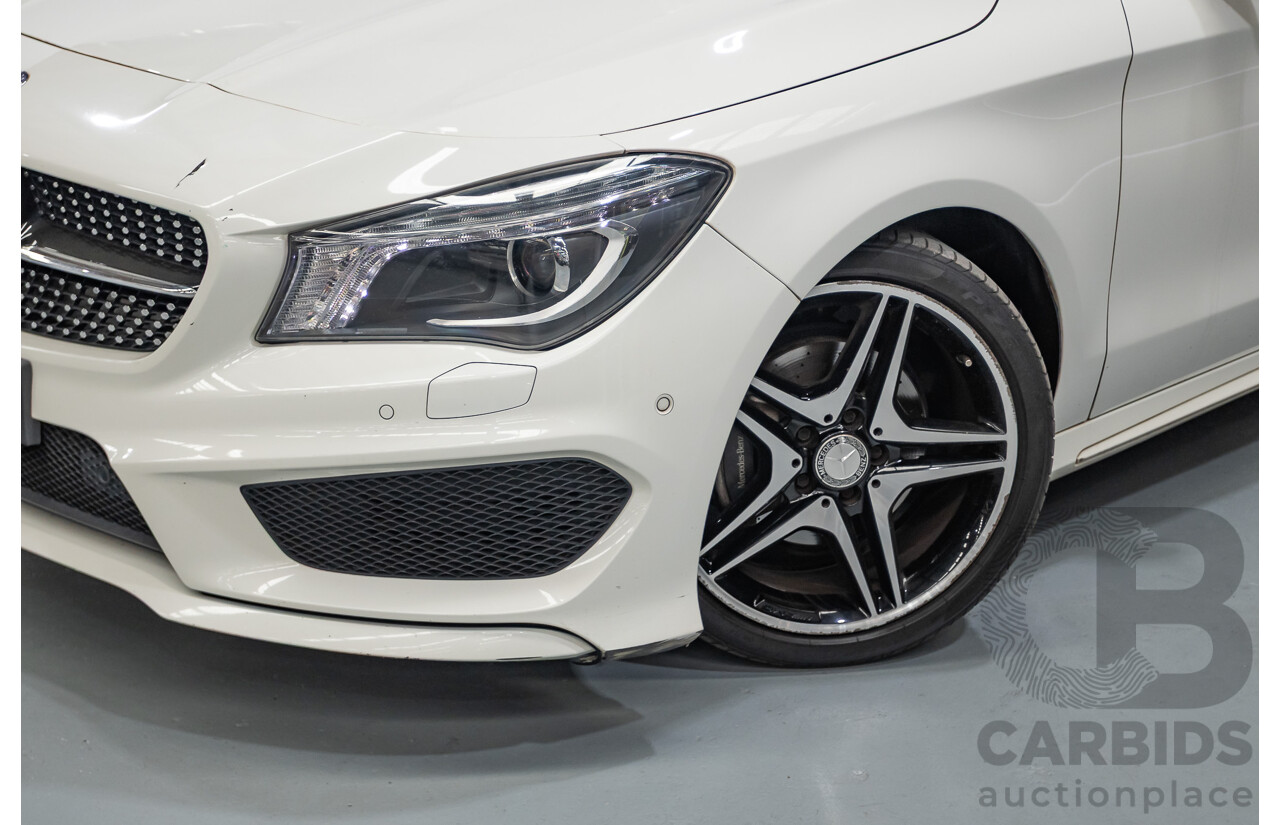 10/2014 Mercedes-Benz CLA200 117 4D Coupe Calcite White Turbo 1.6L