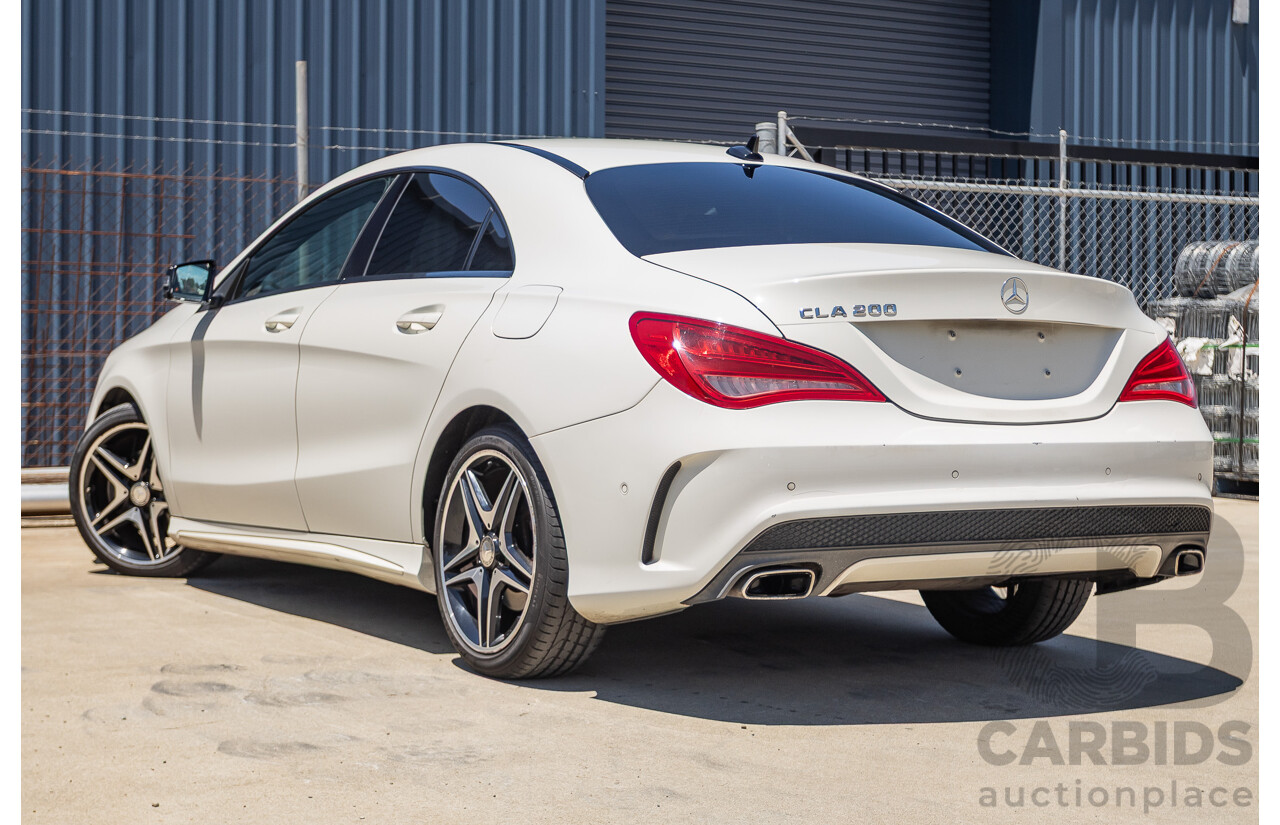 10/2014 Mercedes-Benz CLA200 117 4D Coupe Calcite White Turbo 1.6L