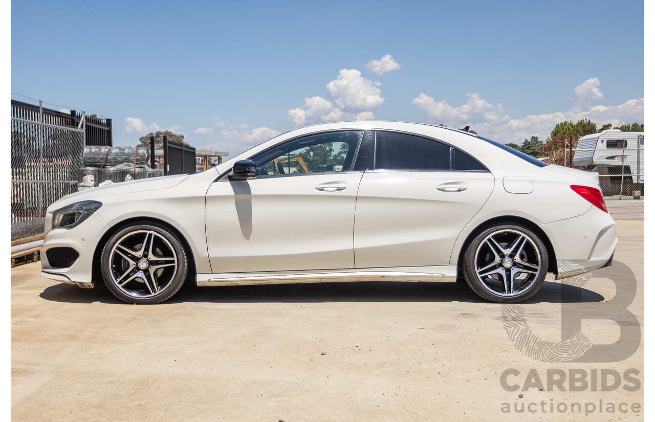 10/2014 Mercedes-Benz CLA200 117 4D Coupe Calcite White Turbo 1.6L