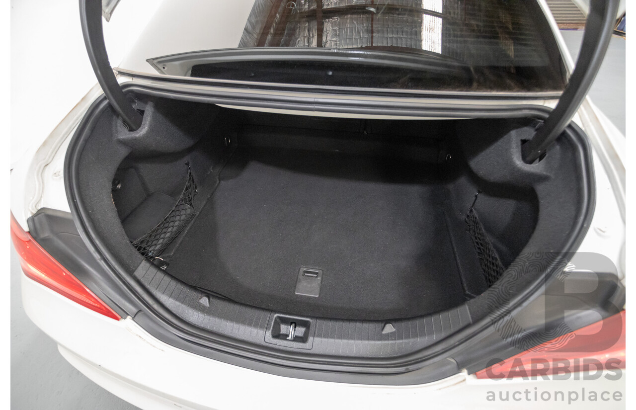 10/2014 Mercedes-Benz CLA200 117 4D Coupe Calcite White Turbo 1.6L