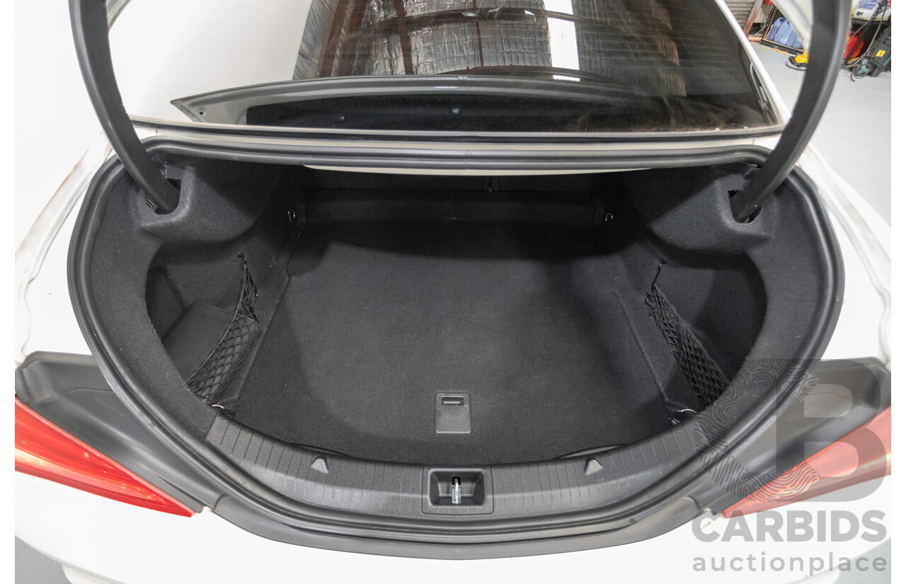 10/2014 Mercedes-Benz CLA200 117 4D Coupe Calcite White Turbo 1.6L