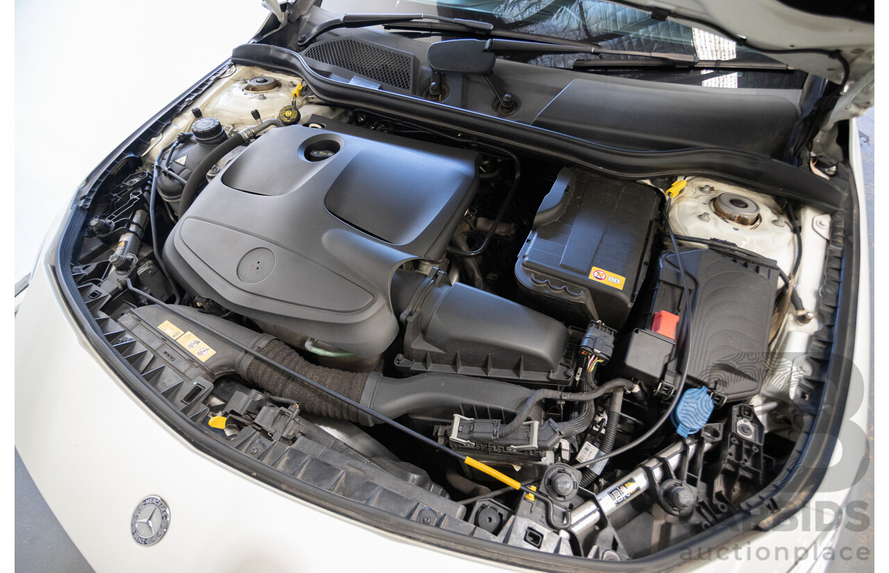 10/2014 Mercedes-Benz CLA200 117 4D Coupe Calcite White Turbo 1.6L