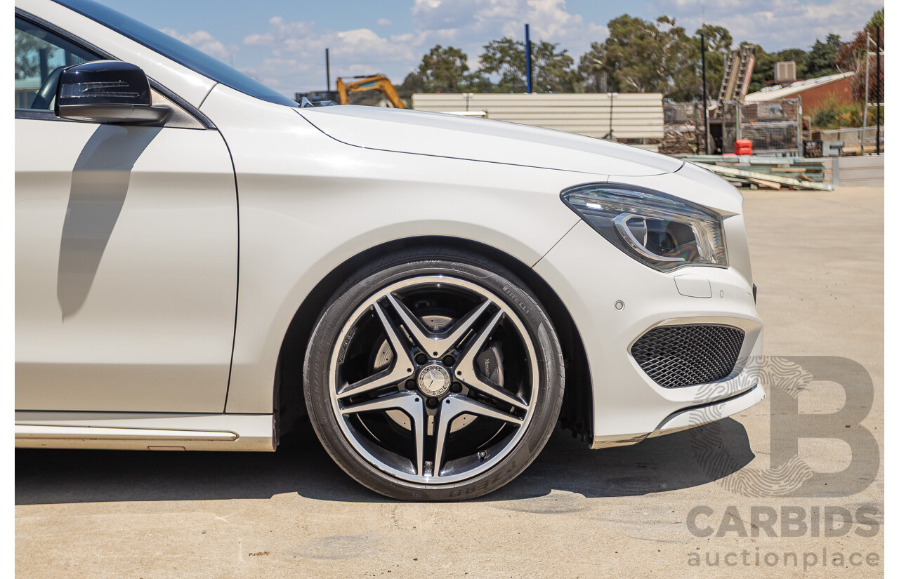 10/2014 Mercedes-Benz CLA200 117 4D Coupe Calcite White Turbo 1.6L